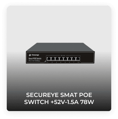 Secureye SMAT POE Switch +52V-1.5A 78W